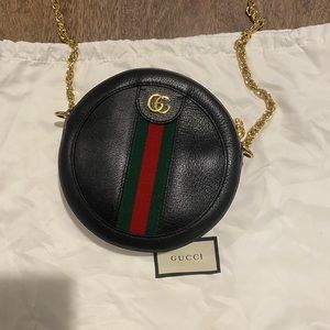Gucci Mini Ophidia Round Leather Bag